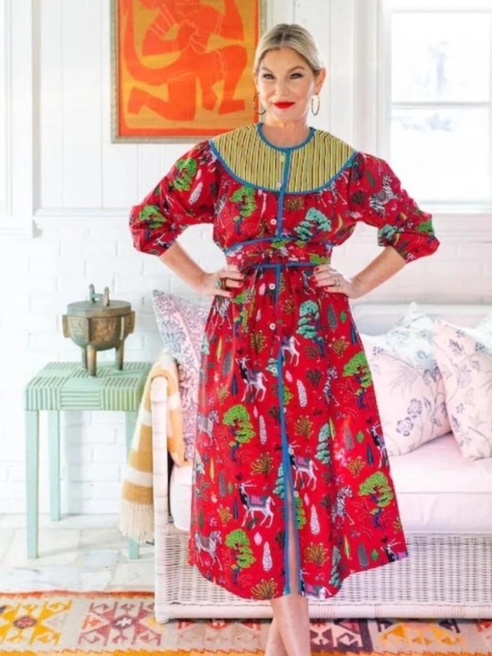 Print Fresh x Pencil + Paper Co. Printed Limited Edition Collaboration Dress XXS